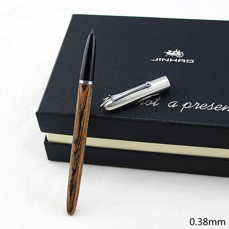 High Quality JINHAO Luxury wood fountain pen ink pen nib 0.38mm caneta tinteiro Office Stylo plume Penna stilografica 51