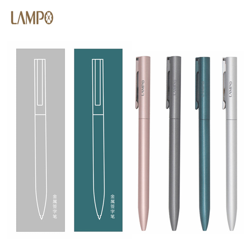Xiaomi Lampo Metal Gel Pen Rollerball Pens Rotating Ballpoint Caneta ручки Stylo 0.5MM Ink for Office School Stationery Supplies