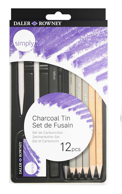 Set de fusain Simply 12 pcs