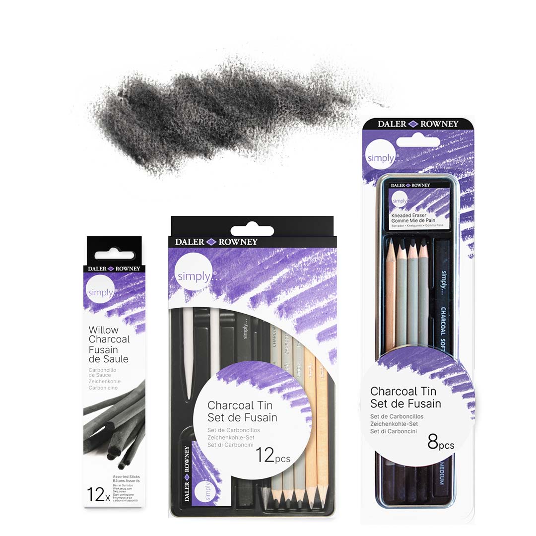 Set de fusain Simply 12 pcs